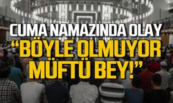 Zonguldak'ta Cuma namazında vatandaşlar tepki gösterdi!