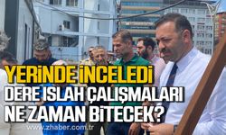 Mustafa Çağlayan dere ıslah çalışmalarını yerinde inceledi! Çalışmalar ne zaman bitecek?