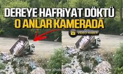 Bartın'da dereye hafriyat döktü! O anlar kamerada!