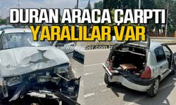 Bartın'da otomobil duran araca arkadan çarptı! Yaralılar var!