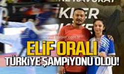 Elif Oralı, Türkiye Şampiyonu oldu!