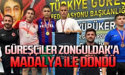 Güreşçiler Zonguldak'a Madalya ile döndü...