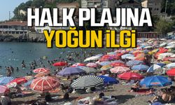 Halk plajına yoğun ilgi