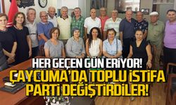 Çaycuma'da toplu istifa! Parti değiştirdiler!