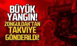 Karabük'te büyük yangın! Zonguldak'tan takviye gönderildi!