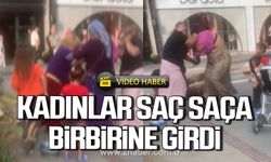 Zonguldak'ta kadınlar saç saça birbirine girdi! İşte o anlar!