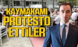 Kaymakam Mehmet Göze'yi protesto ettiler!