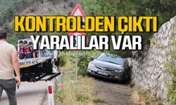 Karabük’te otomobil kontrolden çıktı! Yaralılar var!