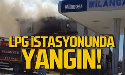 LPG istasyonunda yangın!