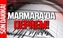 Marmara'da 4,1 şiddetinde deprem!