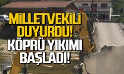 Milletvekili duyurdu! Çaylıoğlu Köprüsü yıkılıyor!