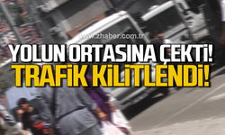 Soğuksu'da kaza! Trafik kilitlendi!