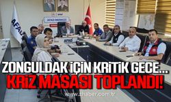 Zonguldak için kritik gece! Kriz masası toplandı!