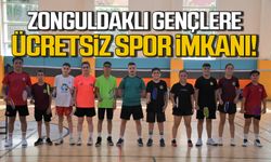 Zonguldaklı gençlere ücretsiz spor imkanı!