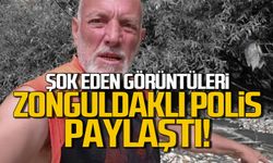 Şok eden görüntüleri Zonguldaklı Polis paylaştı!