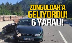 Zonguldak'a geliyordu! 6 kişi yaralandı!