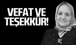 Afet Şeker'in ardından vefat ve teşekkür!