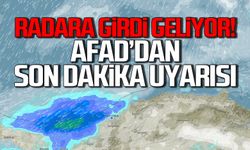 Radara girdi geliyor! Meteoroloji ve AFAD'dan son dakika uyarısı!