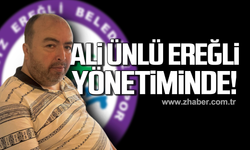 Ali Ünlü Ereğli yönetiminde!