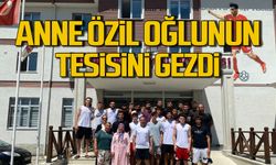 Mesut Özil'in annesi Devrek'te oğlunun tesislerini ziyaret etti