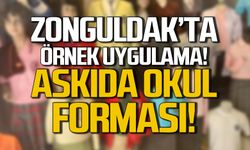 Zonguldak'ta örnek uygulama: Askıda okul forması!