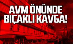 Esas 67 AVM önünde bıçaklı kavga!