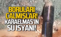 Boruları çalmışlar! Karaelmas'ta su isyanı!