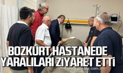 Saffet Bozkurt kazada yaralanan vatandaşları ziyaret etti!