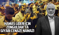 Hamas Lideri için Zonguldak'ta gıyabi cenaze namazı