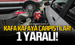 Ereğli'de otomobille motosiklet çarpıştı! 1 yaralı!