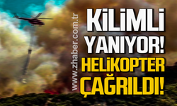 Kilimli yanıyor! Helikopter desteği istendi!