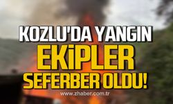 Kozlu'da anız yangını! Ekipler seferber oldu!