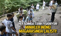 Minikler İnönü Mağarasında arkeolojik kazı yaptı!