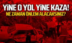 Kumluca yolunda kaza! Ne zaman önlem alacaksınız?