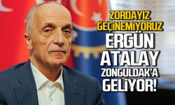 Ergün Atalay Zonguldak’a geliyor