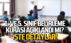 1. ve 5. sınıf belirleme kurası belli oldu mu? İşte detaylar!