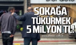 Bolu'da yere tükürenlere 5 milyon TL ceza!