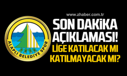 Alaplı Belediyespor'dan açıklama! Lige katılacak mı?