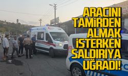 Aracını tamirciden almak istedi! Saldırıya uğradı!