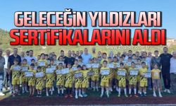 Alaplı Belediyespor'un genç yıldızları sertifikalarını aldı!