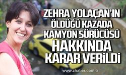 Kdz. Ereğli'de Zehra Yolaçan'ın öldüğü kazada kamyon sürücüsü tutuklandı!