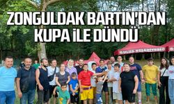 Zonguldaklı güreşçiler Bartın'dan kupa ile döndü!