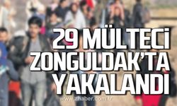 Zonguldak'ta 29 mülteci yakalandı!