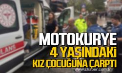 Çaycuma’da motokurye 4 yaşındaki kız çocuğuna çarptı!