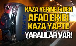 Karabük'te AFAD ekibi kaza yaptı!