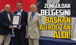 Zonguldak belgesini Ali Koç'tan aldı!