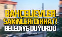 Bahçelievler sakinleri dikkat! Belediye duyurdu!