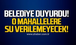 Kilimli Belediyesi duyurdu! O mahallelere su verilemeyecek!