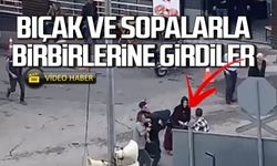 Karabük'te iki grup bıçak ve sopalarla birbirine girdi! İşte o anlar!