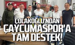 Çolakoğlu'ndan Çaycumaspor'a tam destek